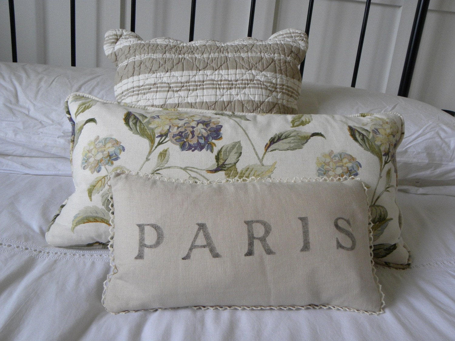 linen throw pillows