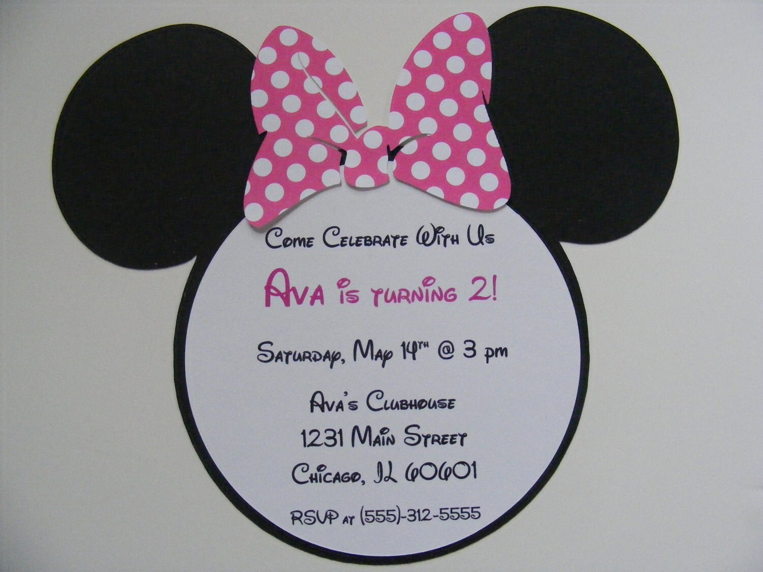 Minnie Invitation Minnie Mouse Inspired Invitations Minnie