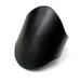 Simply Elegant Jet Black Oval Leather Cuff... Extra Wide