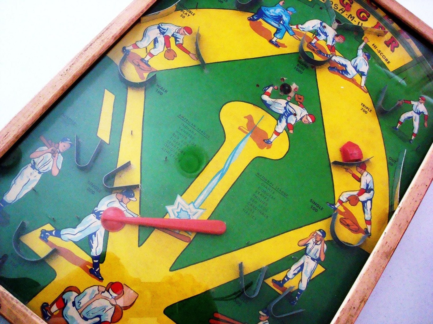 Vintage Baseball Pinball Game