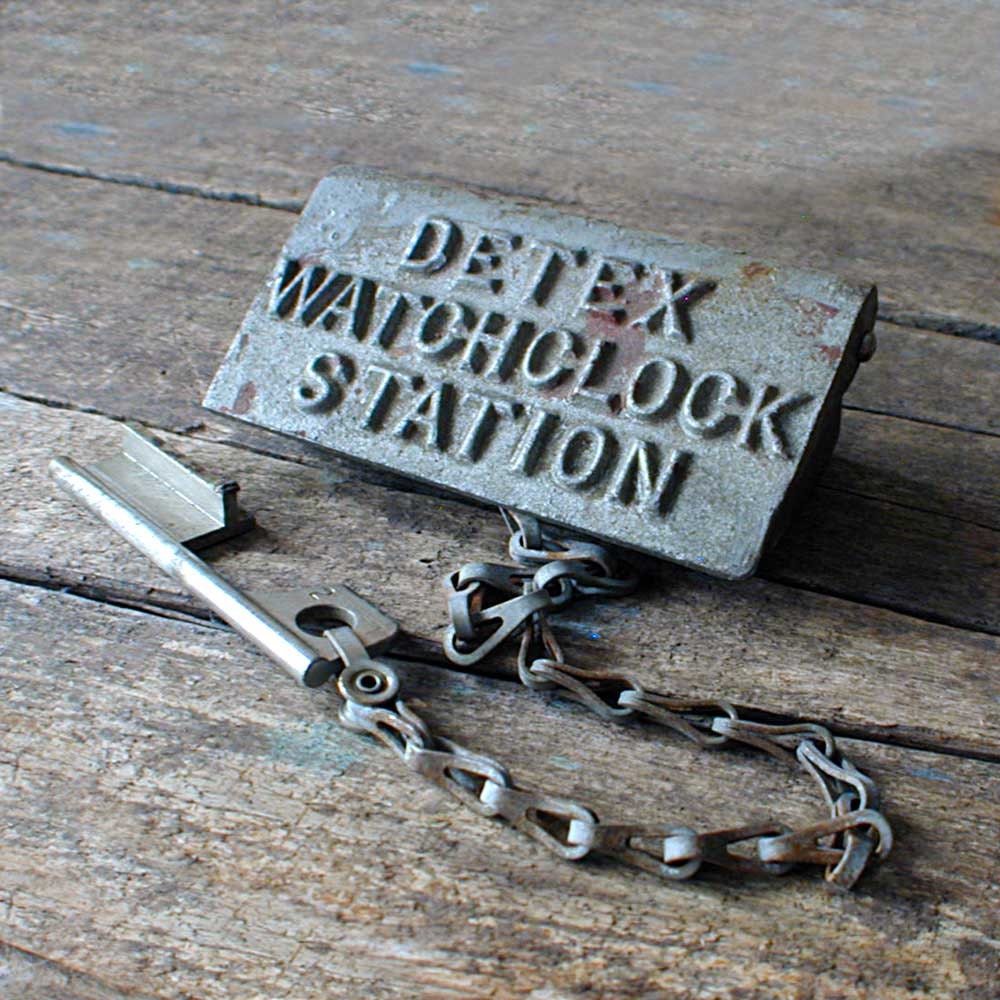 Detex Watchclock Station w Key Night Watchman Box