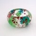 Red Baby's Breath Blue and Green Hydrangea Resin Bangle. Chunky Bangle with Pressed Flowers. Wedding Bridesmaid Gift. Engraved Personalized