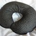 Nursing Pillow Cover Black and Grey Skull and Crossbones - fits Boppy pillow