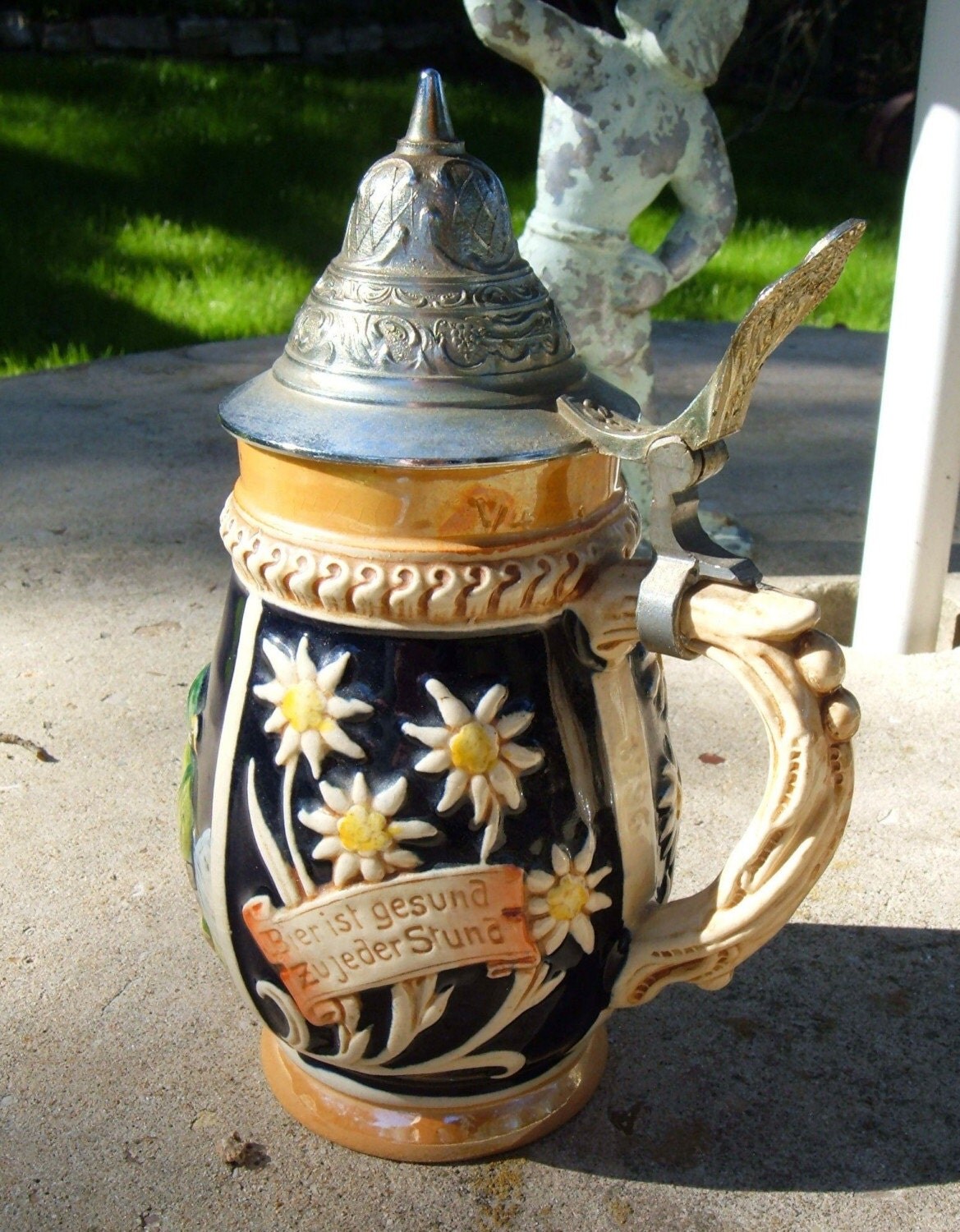 small DBGM LIDDED BEER STEIN breweriana