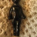Antique German Black China FROZEN CHARLOTTE Doll Miniature 1.5 " Tall RARE