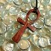 Ankh Cross Pendant / Eternal Life / Exotic Bubinga Wood