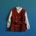 RESERVED Vintage Children's Corduroy Vest and Turtleneck Set- Size 4t