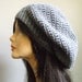 Boho Slouchy Hat Tam Women Men Slouchy Hat Heather GRAY Super Cute Woman Hat Ready to Ship Great Gift Idea