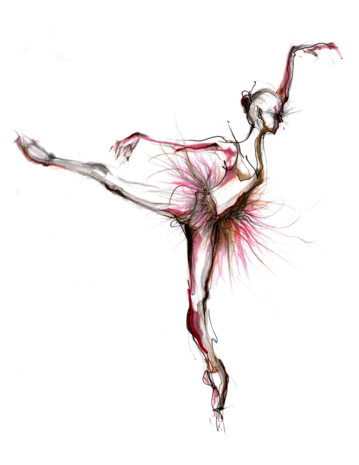 The Ballerina By Balletart On Etsy 