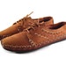 Vintage Mocassin Oxford Shoes Womens Leather