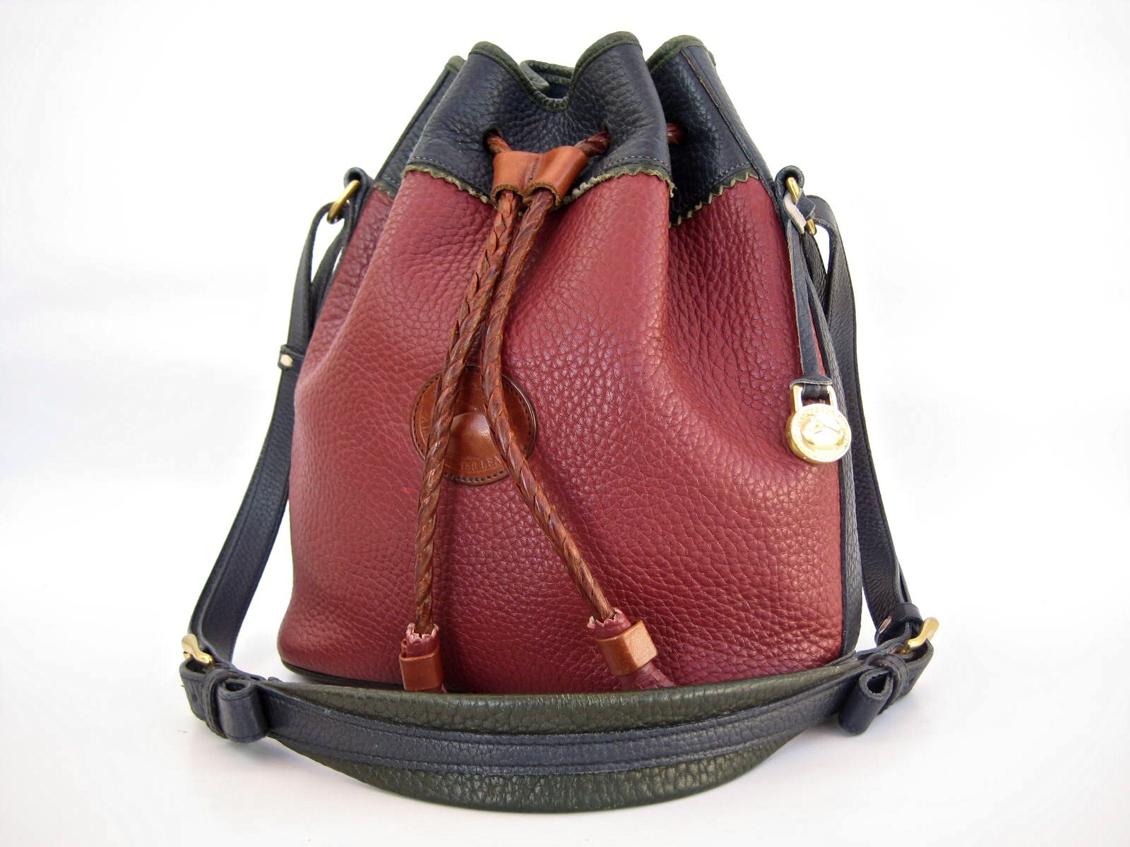 Dooney and Bourke Vintage Large Drawstring Burgundy by COTIVE