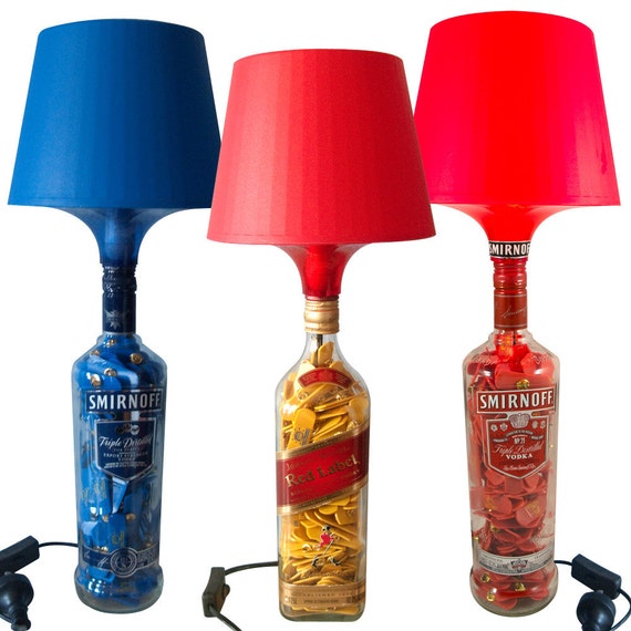 Items similar to Custom make exquisite bottle lamps to suit you. on Etsy