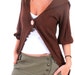 Beautiful fall knitted brown cardigan.
