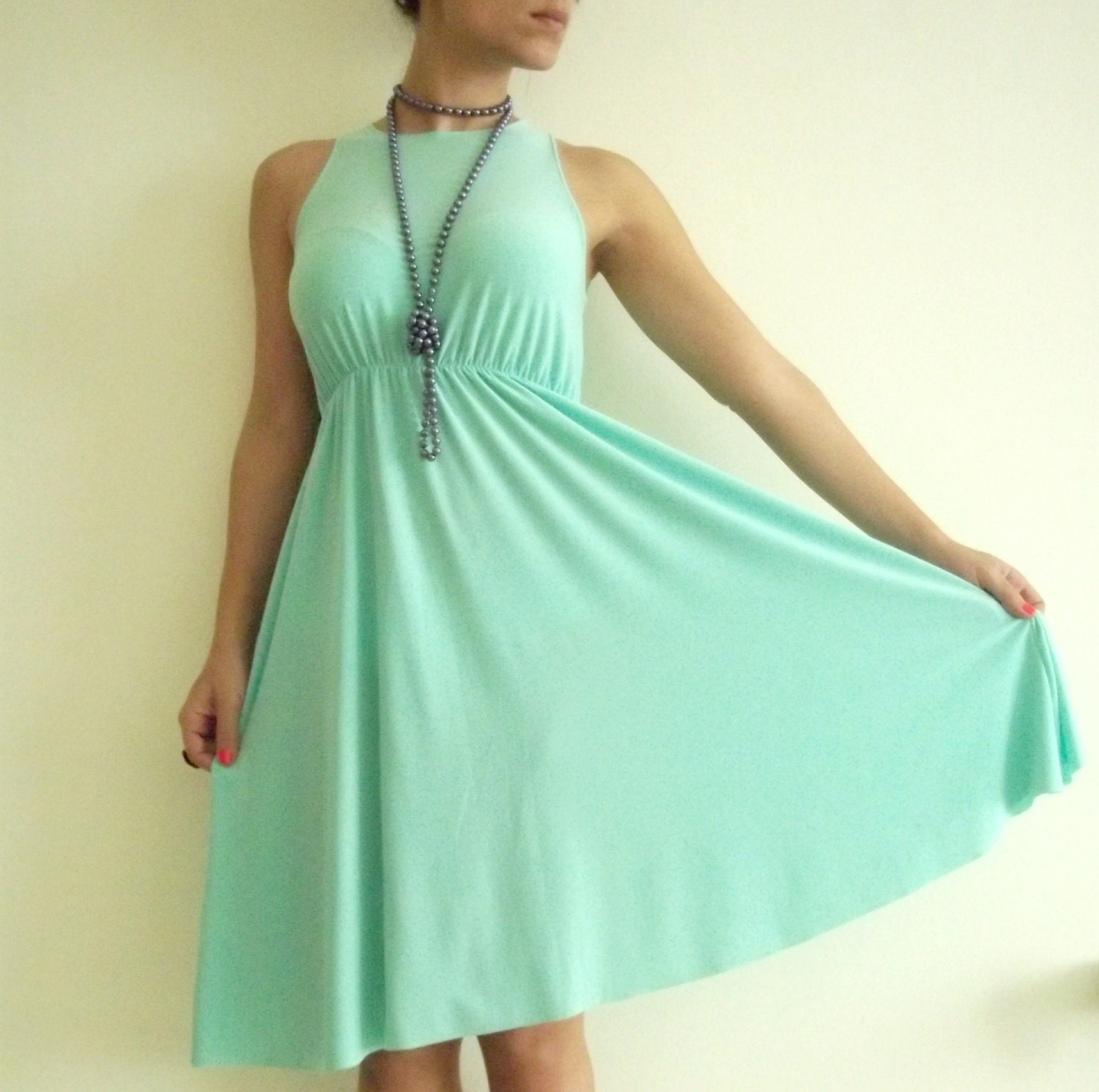 Mint Maternity Dress Classic 'Rainbow' Dress