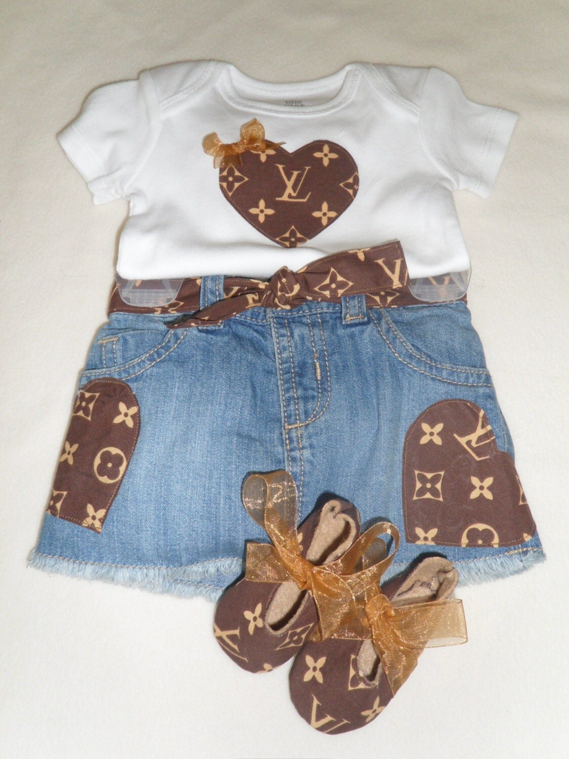 Baby Girl Louis Vuitton Inspired Outfit