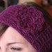 HEADBAND Crochet Pattern HEADWRAP with Pretty Flower