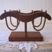 vintage Napkin Holder, Wood Yoke, Prairie, Farmhouse, Western, Ranch, Cowboy decor . Mail, CD Holder, Organizer