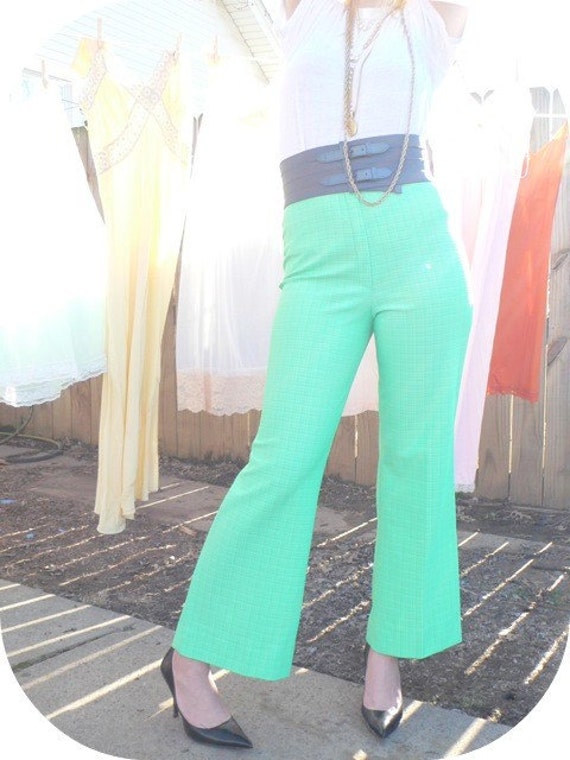 lime green leather pants