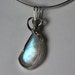Moonstone Pendant in Silver Wire