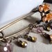 Ramadan Eid gift, Antiqued Brass Dangle Kilt Pin Hijab Pin in the shade of Orange, Scarf pin, Shawl pin, Autumn Fall gift, Thank you gift