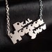 Real Horror Show Clockwork Orange inspired necklace in silver stainless steel