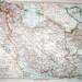 persia map original 1889 print