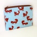 Small Zipper Pouch FOXES