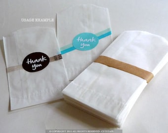 100 Glassine Bags wedding favor bags MEDIUM 3 x 5.5 in