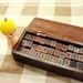42 Antique Alphabet and Number Wooden Rubber Stamps Set