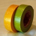 Japanese Masking Tape - Orange Green Cotton Floral Pattern