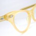 Vintage 60s Peach Cateye Eyeglasses Eyewear Frame Art Craft