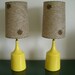 Vintage Table Lamps Pair with Shades