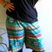 80s TRIBAL ETHNIC SHORTS large extra large