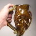 Ram Rhyton Mug - Turkish Amber Glaze Dark (20oz)