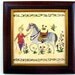 Painted Tile Wall Panel - Persian Miniature Art, Unique Gift Under 100, gift for home decoration