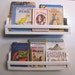 2 Beadboard Bedtime Bookshelves for your bedtime story books, wall shelf, Redesigned for More Books