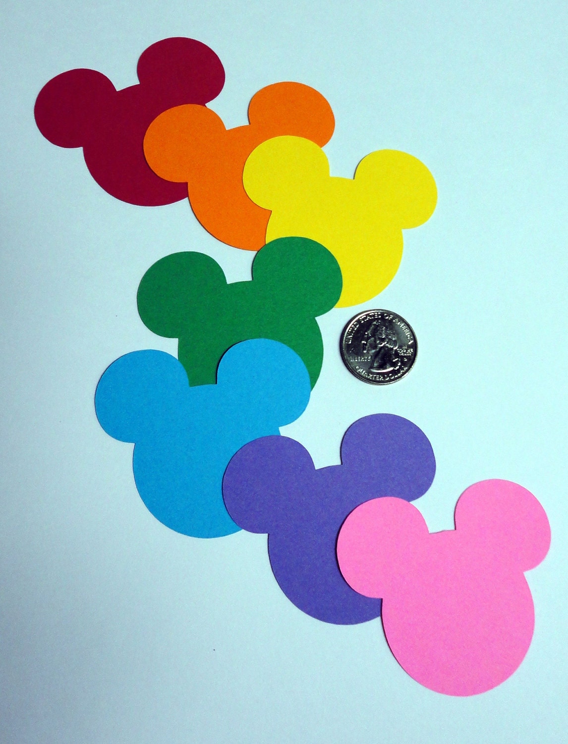 35 2.5 Mix and Match Rainbow Mickey Mouse Head