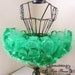 Satin Ribbon Edged Princess Tutu- (Newborn - 3 months)- Emerald Green - Custom Order - Photography prop Weddings- St Patricks day