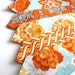 Big Guy Necktie Tie - Orange and Aqua Collection - (MENS size) - Custom Order - Wedding - Photo Prop