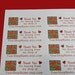 90 PERSONALIZED Thank You Labels. 3 Sheets of White 1-Inch Labels. 2818