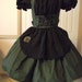Gothic Lolita Zombie Hunter Dress Costume Cosplay Halloween Army Green and Black Custom Size Made to Measure Plus Size