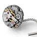 Steampunk Tie Tack, Roamer Vintage Watch Movement