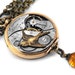 Steampunk Necklace, Swallow & Antique Elgin Pocket Watch - Long Chain Necklace