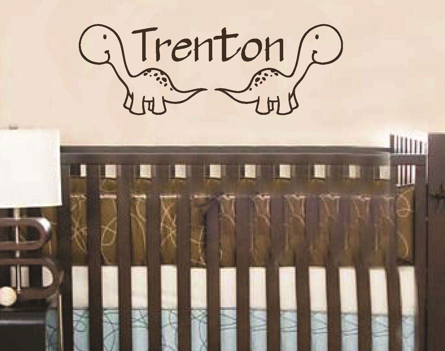 Wall Decal Personalized Name Dinosaurs Baby by bluestreakdecals