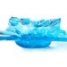 Ocean Blue High Relief Sculptured Dish Fused Glass - Custom Order