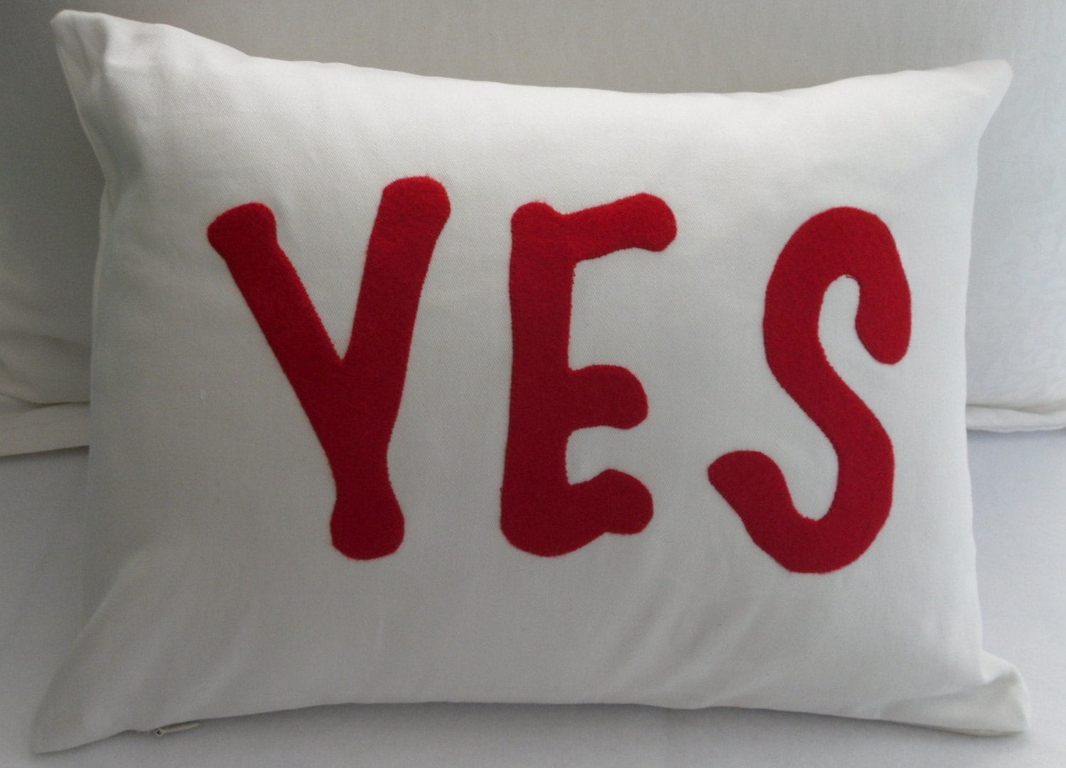A Whimsical YES or maybe NO Pillow