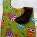 Oversized Owl Baby Bib With Minky Back
