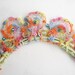 Vintage Crochet Lace Rainbow Choker Necklace