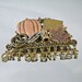 Vintage Oktoberfest Brooch Copper Pewter Brass Dangles