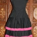 Vintage 1980s Balenciaga 3-piece Black/Fushia Cotton Ensemble